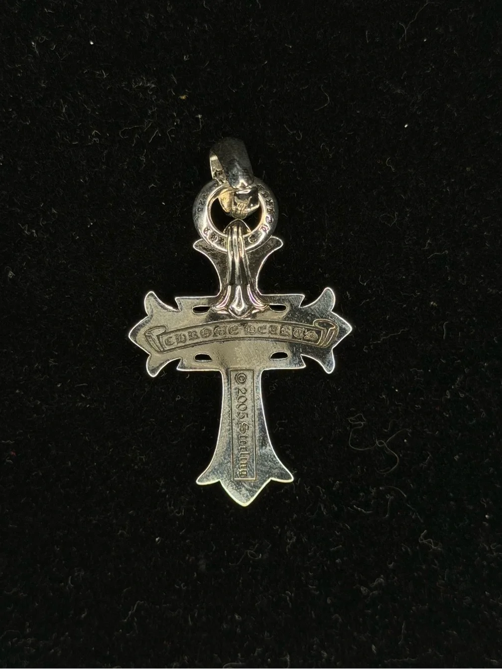 Chrome Hearts Floral Cross with Middle Star of David Unisex Pendant